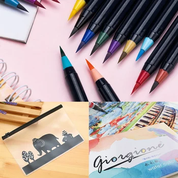 25PCS Watercolor Pens with Flexible Nylon Brush Tip Water Color Paper Flexible Comics Painting Brush for Students Kids Children
25PCS Watercolor Pens with Flexible Nylon Brush Tip Water Color Paper Flexible Comics Painting Brush for Students Kids Children