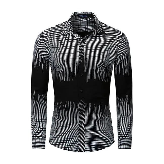 Big Size Fashion Mens Casual Shir Gray Wine Red Striped Long Sleeve Dress Shirts Cool Simple Single Breasted Slim Fit N176
Big Size Fashion Mens Casual Shir Gray Wine Red Striped Long Sleeve Dress Shirts Cool Simple Single Breasted Slim Fit N176