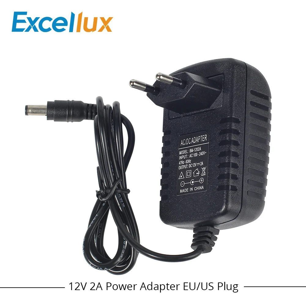 DC12V Power Supply 12Volt 2A EU/US Plug Adapter LED Driver Alimentatore 12v 2a for Strip Light AC 100 - 240V | Лампы и освещение