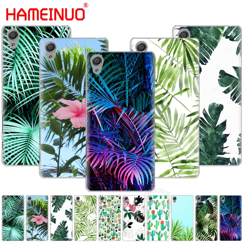 

HAMEINUO green leaves plants summer Cover phone Case for sony xperia C6 XA1 XA2 XA ULTRA X XP L1 L2 X XZ1 compact XR/XZ PREMIUM