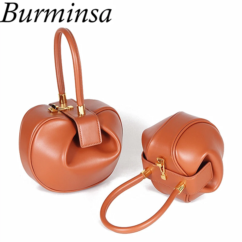 Burminsa Luxury Genuine Leather Handbags Women Small Tote Bags Top Handle Evening Bags High Quality Ladies Date Party Bags 2019
Burminsa Luxury Genuine Leather Handbags Women Small Tote Bags Top Handle Evening Bags High Quality Ladies Date Party Bags 2019