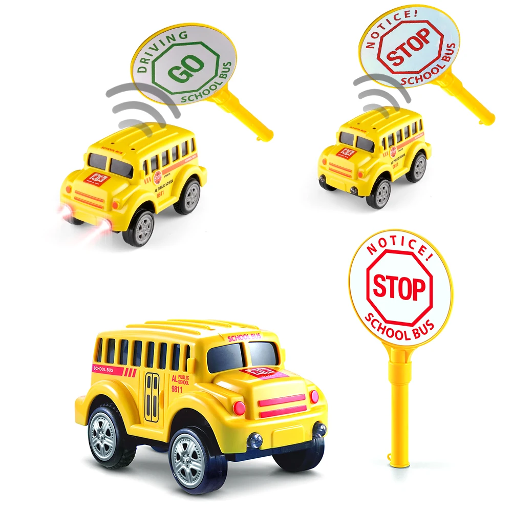 Electronic Inductive Race Car for Magic Track Toys Play Set, School Bus Diecast Toy Vehicles 3 Lights & Traffic Sign Toy Car Toy
Electronic Inductive Race Car for Magic Track Toys Play Set, School Bus Diecast Toy Vehicles 3 Lights & Traffic Sign Toy Car Toy