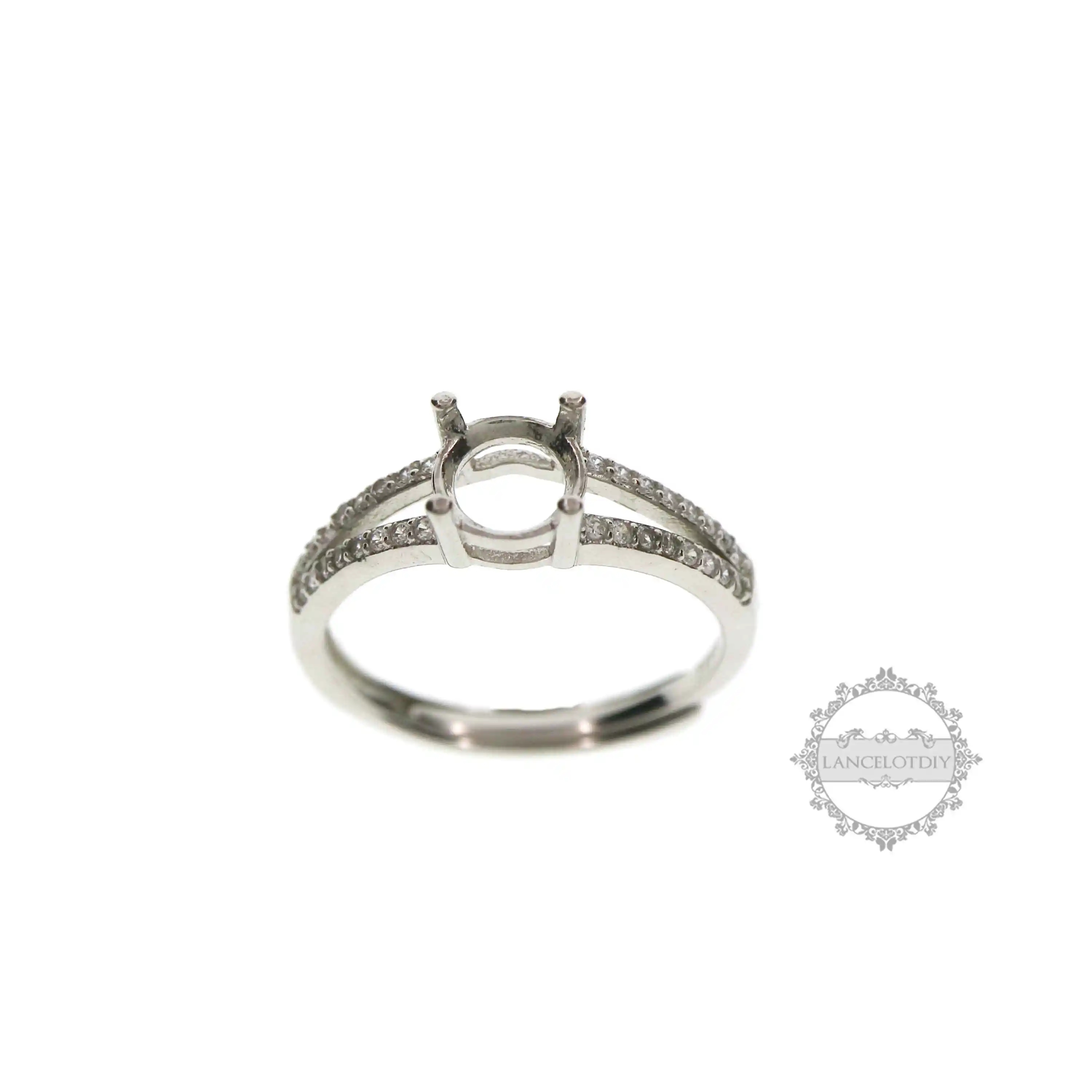 5-8MM Round Bezel Gems CZ stone prong setting solid 925 sterling silver bezel tray DIY adjustable ring settings 1214024
5-8MM Round Bezel Gems CZ stone prong setting solid 925 sterling silver bezel tray DIY adjustable ring settings 1214024