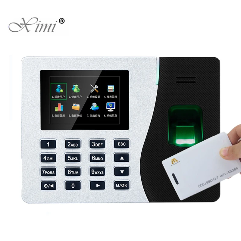 

Good Quality ZK S30 Biometric Fingerprint Time Attendance System Time Recording With 125KHZ RFID Card Reader Linux System