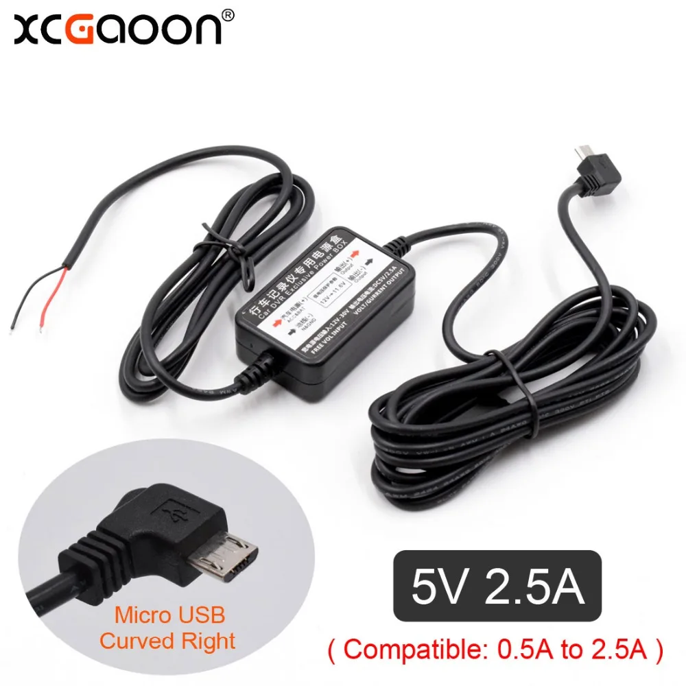 XCGaoon Car DC Converter Module Input 12V 24V Ouput 5V 2.5A with micro USB Cable (Curved Right) 3.1meter Low Voltage Protection
XCGaoon Car DC Converter Module Input 12V 24V Ouput 5V 2.5A with micro USB Cable (Curved Right) 3.1meter Low Voltage Protection