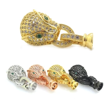 Unique Jewelry Clasp & Hooks,Animal Leopard Clasp Of Bracelet Necklace Micro Pave Cubic Zircon Leopard Beads Diy Jewelry Hooks
Unique Jewelry Clasp & Hooks,Animal Leopard Clasp Of Bracelet Necklace Micro Pave Cubic Zircon Leopard Beads Diy Jewelry Hooks