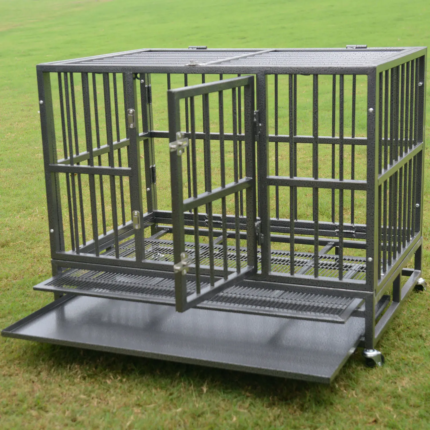42” Silver Heavy Duty Dog Crate Cage Pet Kennel Playpen Exercise Folding w/ Metal Tray US
42” Silver Heavy Duty Dog Crate Cage Pet Kennel Playpen Exercise Folding w/ Metal Tray US