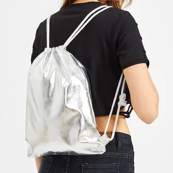 2018 Leather drawstring women Bags For Teenagers Silver Solid Pu Backpack Best Selling Fashion Outdoor Drawstring Bags mochila
2018 Leather drawstring women Bags For Teenagers Silver Solid Pu Backpack Best Selling Fashion Outdoor Drawstring Bags mochila