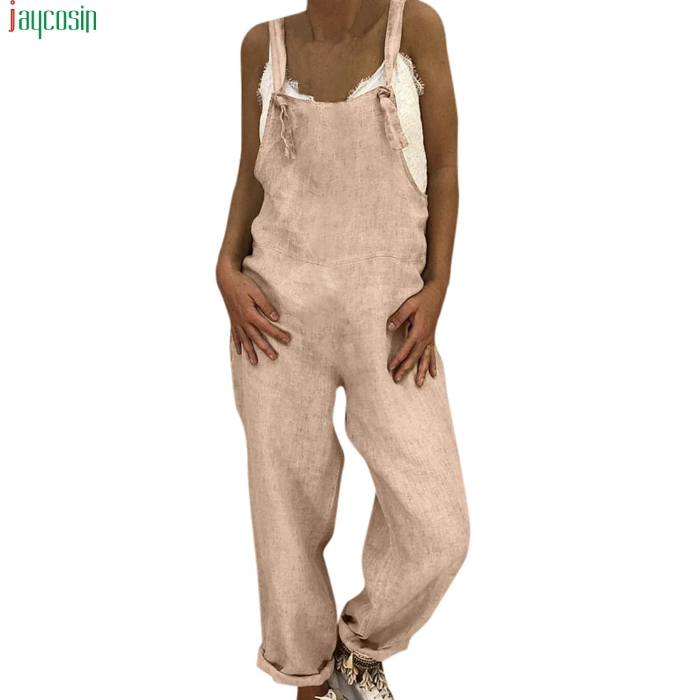 JAYCOSIN 2019 Women Summer Style Feminino Vestido Jumpsuit Women Casual Linen rompers womens jumpsuit Trousers sexy Hot Sales
JAYCOSIN 2019 Women Summer Style Feminino Vestido Jumpsuit Women Casual Linen rompers womens jumpsuit Trousers sexy Hot Sales