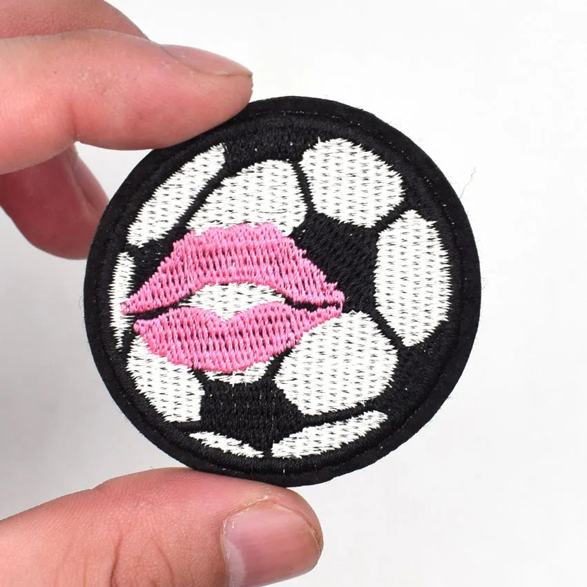 Sequins Heart Star Motif Iron Sew On Embroidered Patch Cloth Badge Applique VH