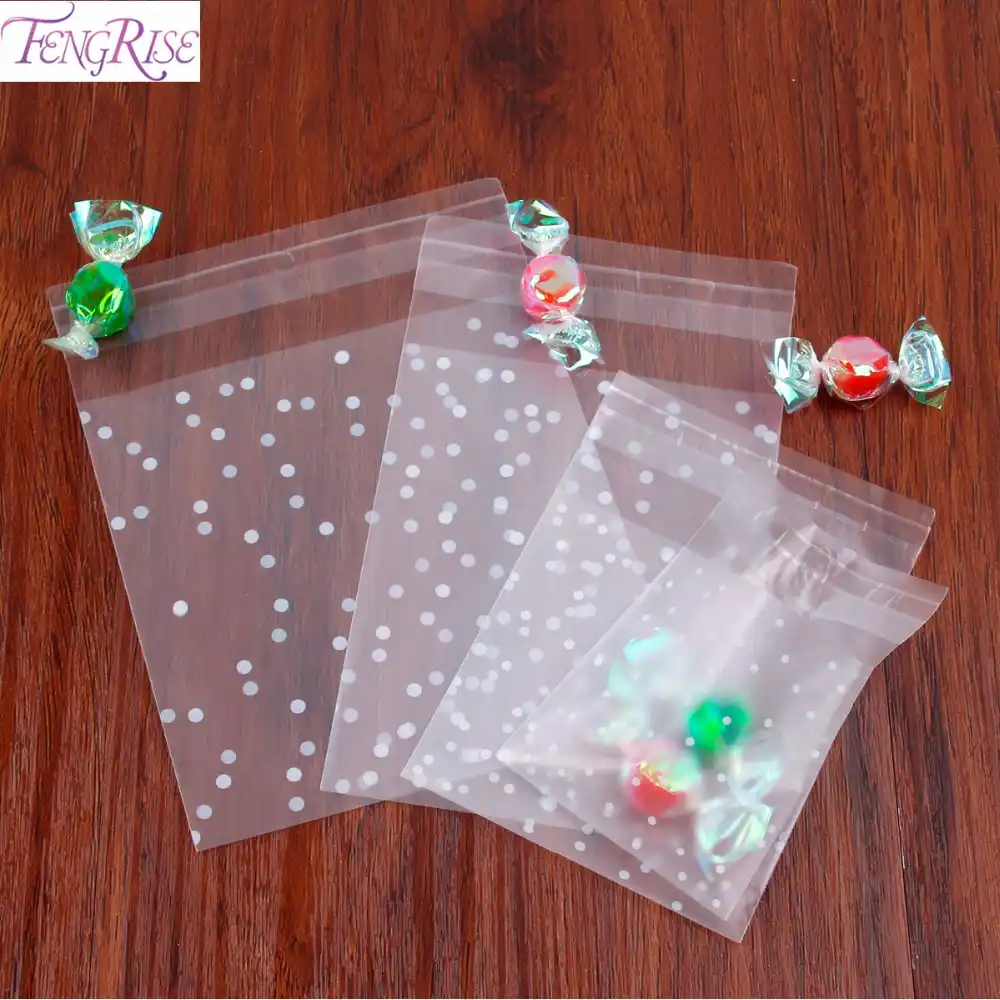 dot candy bags frosted opp cookie bag birthday wedding gift bag