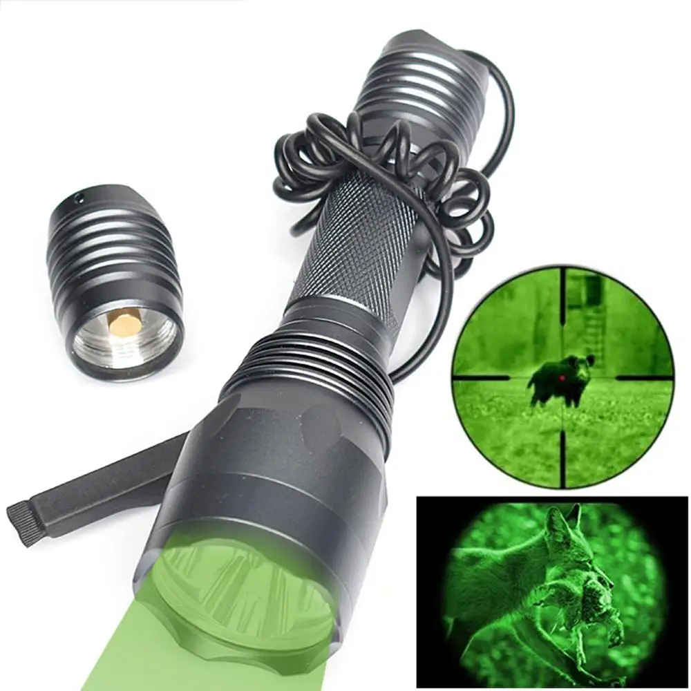 Zoomable 800LM XM-L T6 Green Light LED Flashlight Focus Torch 18650/AAA#4A17
Zoomable 800LM XM-L T6 Green Light LED Flashlight Focus Torch 18650/AAA#4A17