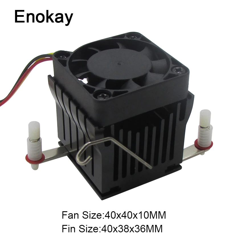 DIY Gold Aluminum PC Computer Northbridge Chipset Fin Cooler Heatsink 40x38x36mm