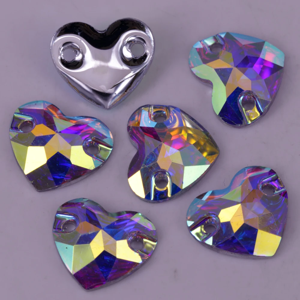 Free Shipping, 100pcs/Lot, 12mm 16mm Crystal AB / Clear AB Flat Back #3808 Heart Resin Sew On Stones
Free Shipping, 100pcs/Lot, 12mm 16mm Crystal AB / Clear AB Flat Back #3808 Heart Resin Sew On Stones