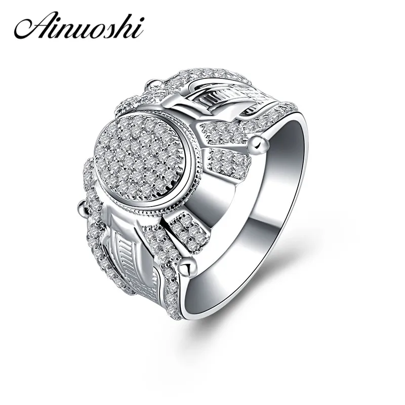 AINOUSHI Original 925 Sterling Silver Male Wedding Engagement Rings Sona High Quality Male Rings Anniversary Silver Jewelry Gift
AINOUSHI Original 925 Sterling Silver Male Wedding Engagement Rings Sona High Quality Male Rings Anniversary Silver Jewelry Gift