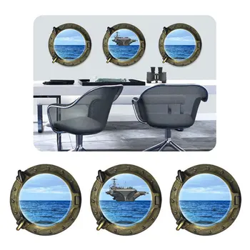Creative Home Decor 3 Pcs/Set 3D Wall Sticker Submarine Windows Ocean Aircraft Carrier Pattern For Wall, Refrigerator, Door Z003
Creative Home Decor 3 Pcs/Set 3D Wall Sticker Submarine Windows Ocean Aircraft Carrier Pattern For Wall, Refrigerator, Door Z003