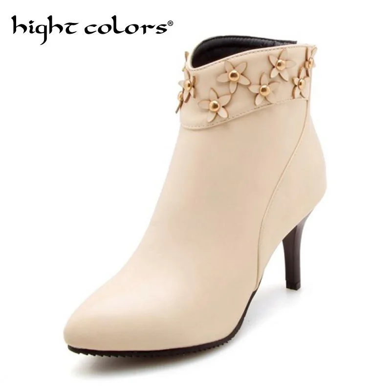 2019 autumn and winter boots women's flowers princess high-heeled Martin boots apricot bare boots pointed toe sweet beauty shoes
2019 autumn and winter boots women's flowers princess high-heeled Martin boots apricot bare boots pointed toe sweet beauty shoes