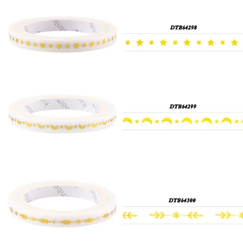 3 Pcs/lot 5mm*7m Flowers Star Decorative Slim Washi Golden Paper Tape Masking Tape Stickers Scrapbooking For Diaries Bronzing
3 Pcs/lot 5mm*7m Flowers Star Decorative Slim Washi Golden Paper Tape Masking Tape Stickers Scrapbooking For Diaries Bronzing