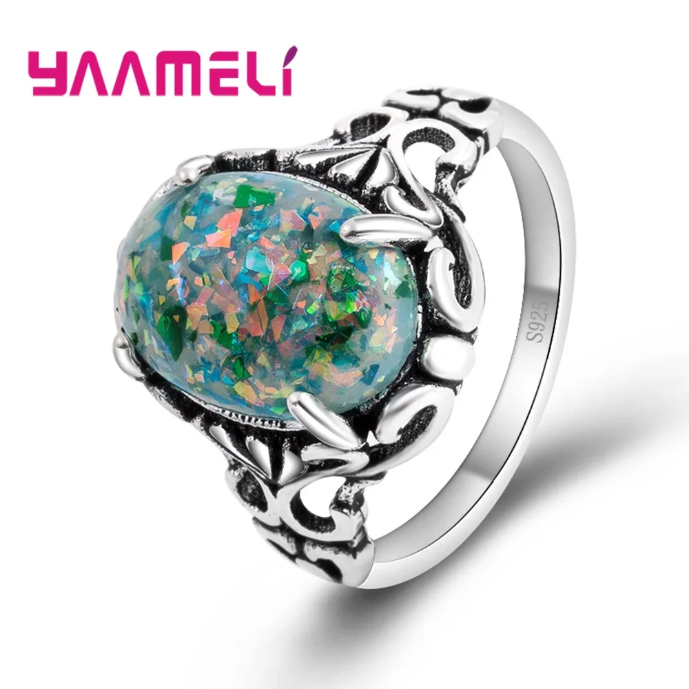 New Arrival Fire Opal Rings For Women Wedding Band Vintage Black Pattern Jewelry Pretty 925 Sterling Silver Accessories
New Arrival Fire Opal Rings For Women Wedding Band Vintage Black Pattern Jewelry Pretty 925 Sterling Silver Accessories