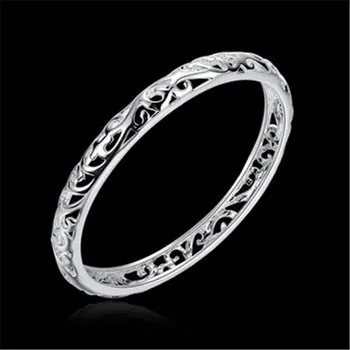 Fashion Jewelry 925 Sterling Silver Color Bracelets Hollow Women Bracelet High Quality Wedding Party Gift
Fashion Jewelry 925 Sterling Silver Color Bracelets Hollow Women Bracelet High Quality Wedding Party Gift