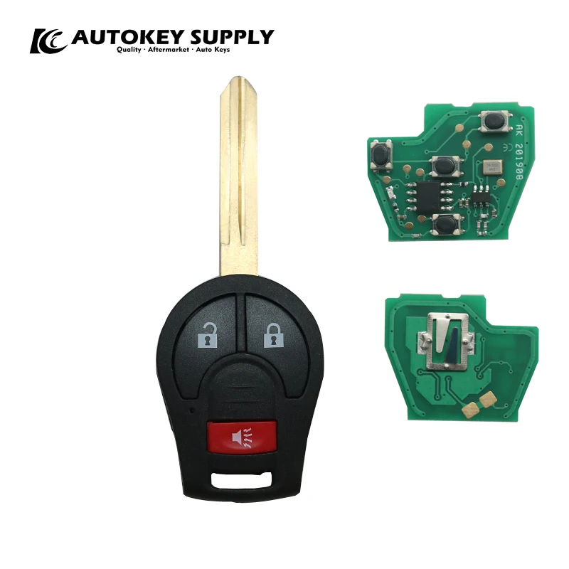 AUTOKEY SUPPLY Car styling for 2003-2013 remote control FCC#CWTWBIU751 for Nissan 3 button 315 Mhz car key AKNIC329
AUTOKEY SUPPLY Car styling for 2003-2013 remote control FCC#CWTWBIU751 for Nissan 3 button 315 Mhz car key AKNIC329