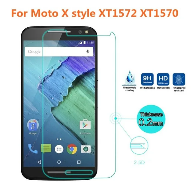 2.5D Закаленное стекло для Motorola MOTO X Стильная защитная пленка Взрывозащищенная XT1570