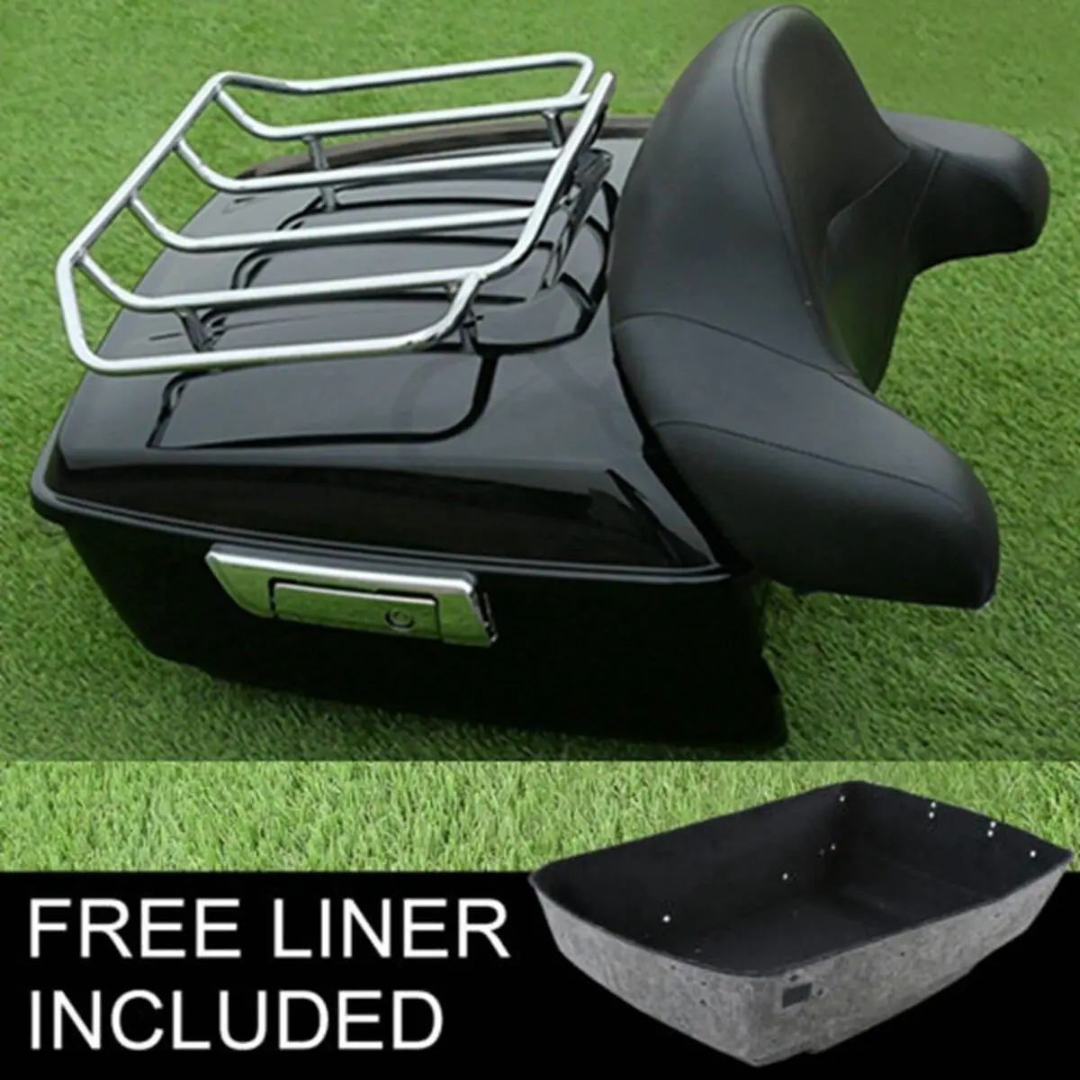 Motorcycle King Tour Pak Pack Trunk w/ Rack Backrest For Harley Touring Street Electra Road Glide 14-19 18 15
Motorcycle King Tour Pak Pack Trunk w/ Rack Backrest For Harley Touring Street Electra Road Glide 14-19 18 15