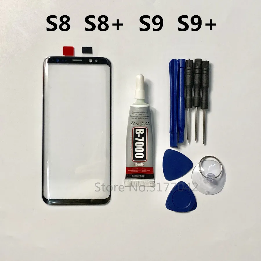 S8 S8 Plus S9 S9 Plus Front Outer Glass Lens Cover For Samsung Galaxy S8 S8plus S9 LCD glass & B-7000 Glue & Tools
S8 S8 Plus S9 S9 Plus Front Outer Glass Lens Cover For Samsung Galaxy S8 S8plus S9 LCD glass & B-7000 Glue & Tools