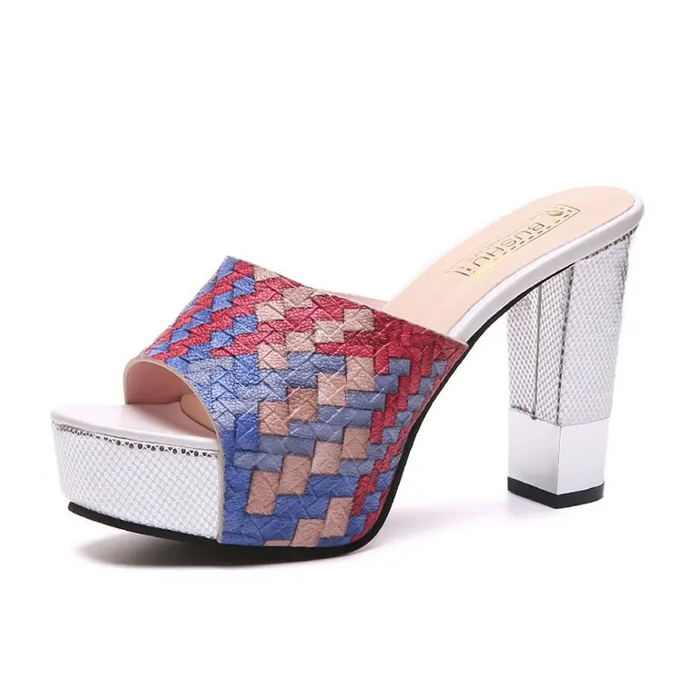 New Women Summer Slippers Fashion Sexy High Heels Peep Toe Party Shoes Woman Platform Mules Slip On Sandals Mixed Colors
New Women Summer Slippers Fashion Sexy High Heels Peep Toe Party Shoes Woman Platform Mules Slip On Sandals Mixed Colors