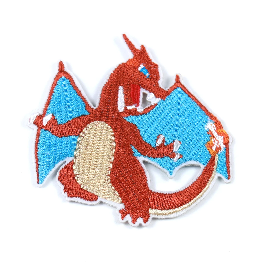 Charizard Pokemon Go Team Cosplay Embroidery Patch High quality Cartoon Fire Dragon Badge Iron on Patches for Clothing 65*63mm
Charizard Pokemon Go Team Cosplay Embroidery Patch High quality Cartoon Fire Dragon Badge Iron on Patches for Clothing 65*63mm