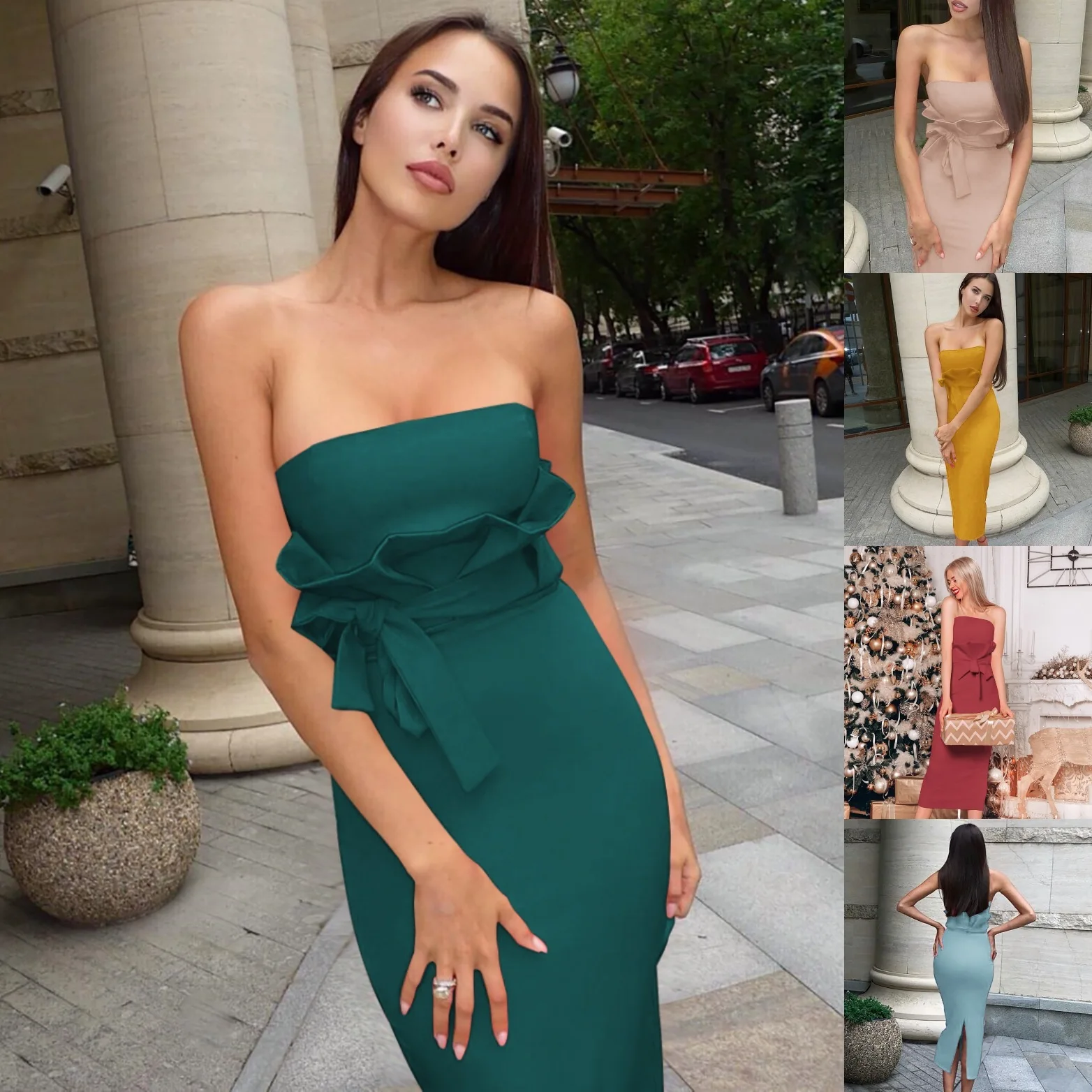 Off Shoulder Pleated Bandage Dresses Woman Party Night Midi Dress 2019 Green Elegant Vestido Sexy Clothes Red Pink Blue Yellow
Off Shoulder Pleated Bandage Dresses Woman Party Night Midi Dress 2019 Green Elegant Vestido Sexy Clothes Red Pink Blue Yellow