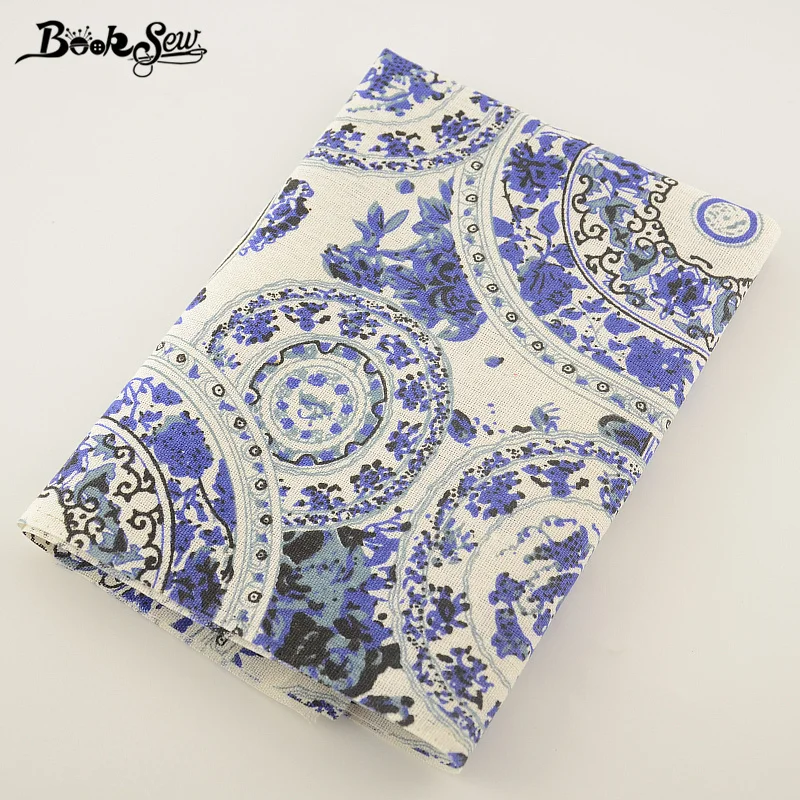Booksew Cotton Linen Fabric Blue and White Porcelain Design Sewing Tissu For Tablecloth Bag Curtain Cushion Pillow Zakka
Booksew Cotton Linen Fabric Blue and White Porcelain Design Sewing Tissu For Tablecloth Bag Curtain Cushion Pillow Zakka