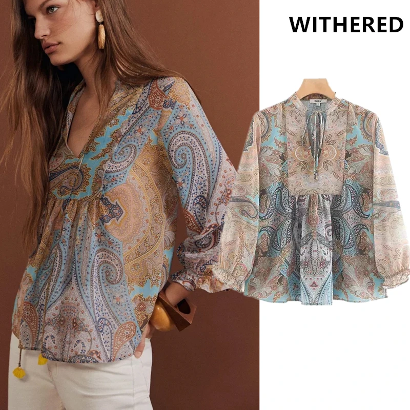 Withered england court print vintage chiffon bandage vneck blusas mujer de moda 2019 kimono blouse women womens tops and blouses
Withered england court print vintage chiffon bandage vneck blusas mujer de moda 2019 kimono blouse women womens tops and blouses