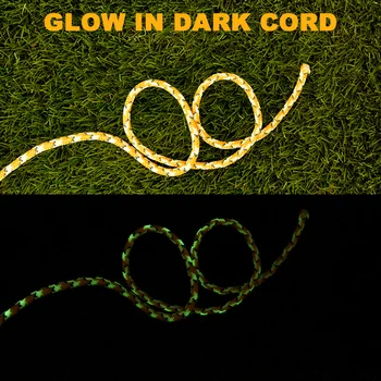 

Glow in Dark Outdoor Tent Rope 3mm PP Guy Line Clothesline Hanging Rope 10M/20M/30M Clothes Dryer Strong Long Rope Utility Cord