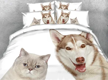 JF-006 HD Digital print 3D cute lovely Dog and Cat friends bedding sets california king size sheets single bed linen
JF-006 HD Digital print 3D cute lovely Dog and Cat friends bedding sets california king size sheets single bed linen