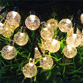 TSLEEN Waterproof Garland Crystal Ball Solar String Lights Christmas Xmas Dancing New Year Lamp Outdoor Party Garden Decoration
TSLEEN Waterproof Garland Crystal Ball Solar String Lights Christmas Xmas Dancing New Year Lamp Outdoor Party Garden Decoration