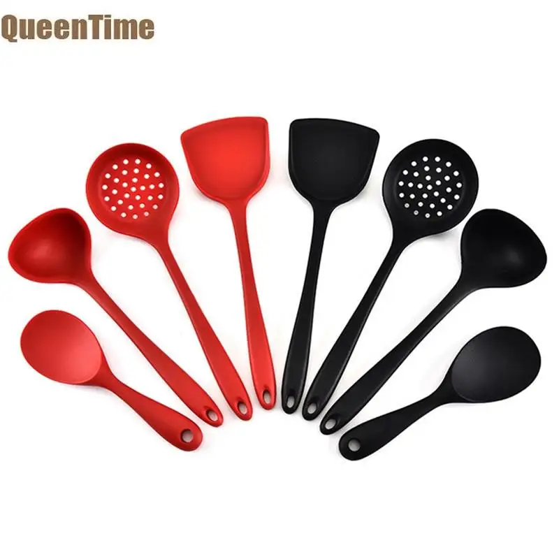 QueenTime 4Pcs Silicone Cooking Utensils Set Kitchen Gadgets Slotted Spoon Soup Ladle Rice Spoon Turner Heat Resistant Accessory
QueenTime 4Pcs Silicone Cooking Utensils Set Kitchen Gadgets Slotted Spoon Soup Ladle Rice Spoon Turner Heat Resistant Accessory