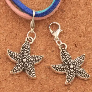 Fat Dots Starfish Sea Star Clasp European Lobster Trigger Clip On Charm Beads 19x36.5mm 100PCS zinc alloy C090
Fat Dots Starfish Sea Star Clasp European Lobster Trigger Clip On Charm Beads 19x36.5mm 100PCS zinc alloy C090