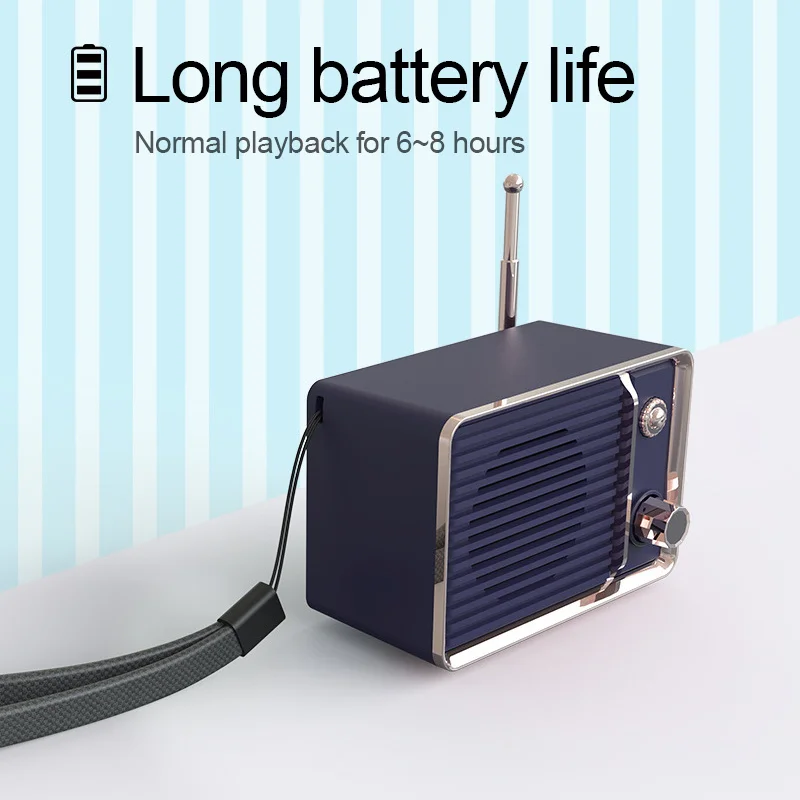 Bluetooth 5.0 Speaker Stereo Subwoofer New Portable Mini Retro Portable Mobile Phone Wireless Mini Bluetooth Speaker
Bluetooth 5.0 Speaker Stereo Subwoofer New Portable Mini Retro Portable Mobile Phone Wireless Mini Bluetooth Speaker
