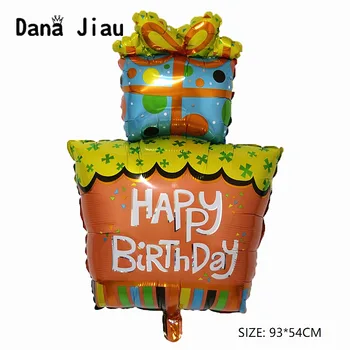 93*54cm happy birthday party big gift inflatable aluminium foil Balloons balloons Cake Partys Decorations kids toy
93*54cm happy birthday party big gift inflatable aluminium foil Balloons balloons Cake Partys Decorations kids toy