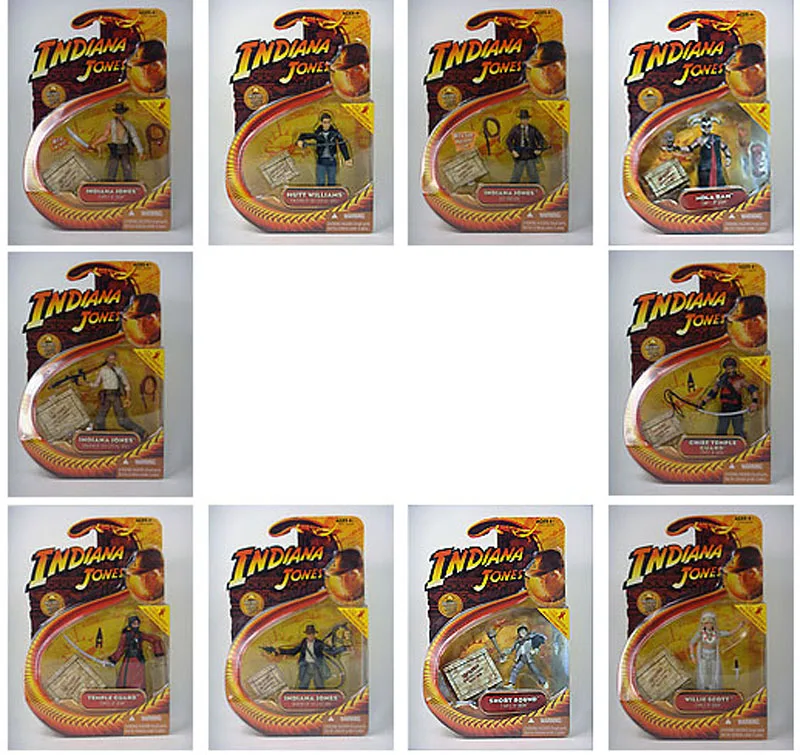 Lot of 10 Indiana Temple of Doom Crystal Skull Lost Ark 3.75" Action Figure Box Set
Lot of 10 Indiana Temple of Doom Crystal Skull Lost Ark 3.75" Action Figure Box Set