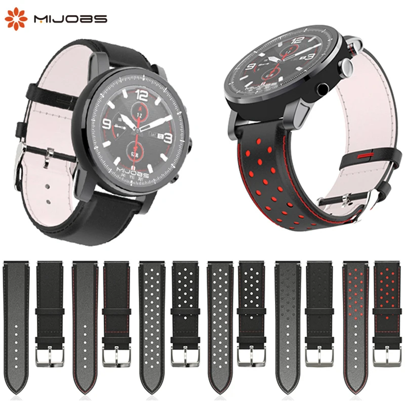 Mijobs Leather Smart Watch Band For Xiaomi Huami Amazfit Bip Youth Sport Wrist Strap for Huami Amzfit Pace Stratos 2 2S Bracelet
Mijobs Leather Smart Watch Band For Xiaomi Huami Amazfit Bip Youth Sport Wrist Strap for Huami Amzfit Pace Stratos 2 2S Bracelet