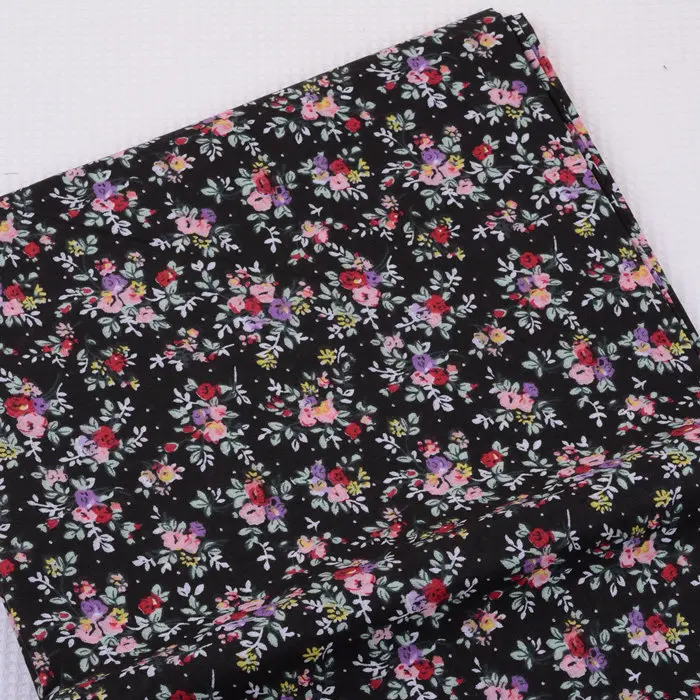 Half Meter 150*50cm 100% Cotton Black with Red Small Flowers Printed Fabric, Floral Cotton Cloth Crafting DIY Purse Tissue PB221
Half Meter 150*50cm 100% Cotton Black with Red Small Flowers Printed Fabric, Floral Cotton Cloth Crafting DIY Purse Tissue PB221