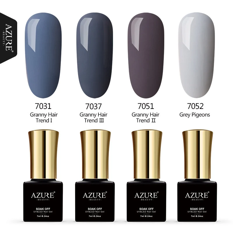 AZURE BEAUTY Gel Polish Nail Glue Grey Color Set For Nail Design Soak Off Gel Varnishes Gorgeous Color UV Gel Semi Permanent Gel
AZURE BEAUTY Gel Polish Nail Glue Grey Color Set For Nail Design Soak Off Gel Varnishes Gorgeous Color UV Gel Semi Permanent Gel