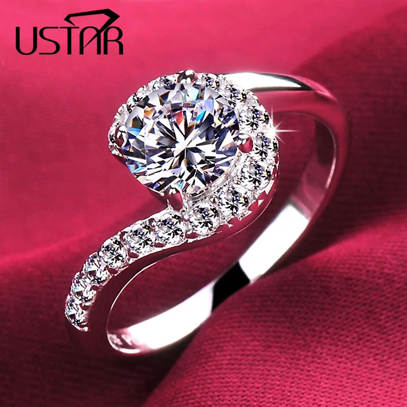 

2014 Hot sale CZ Diamond Crystal Ring 18K Rose Gold Plated Made with Genuine Austrian Crystals Full Sizes Wholesale Anel Aneis