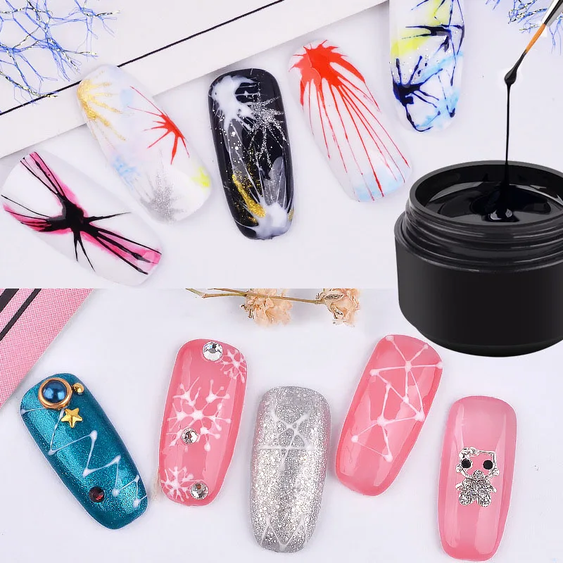 8ml Nail Spider Gel Web Painting Creative Nail Art UV Gel Wire Drawing Elasticity Point Line Soak Off Gel Spider Varnish
8ml Nail Spider Gel Web Painting Creative Nail Art UV Gel Wire Drawing Elasticity Point Line Soak Off Gel Spider Varnish