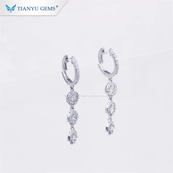 Tianyu gems fashion women silver earrings in jewelry white round moissanite stone drop long earrings
Tianyu gems fashion women silver earrings in jewelry white round moissanite stone drop long earrings