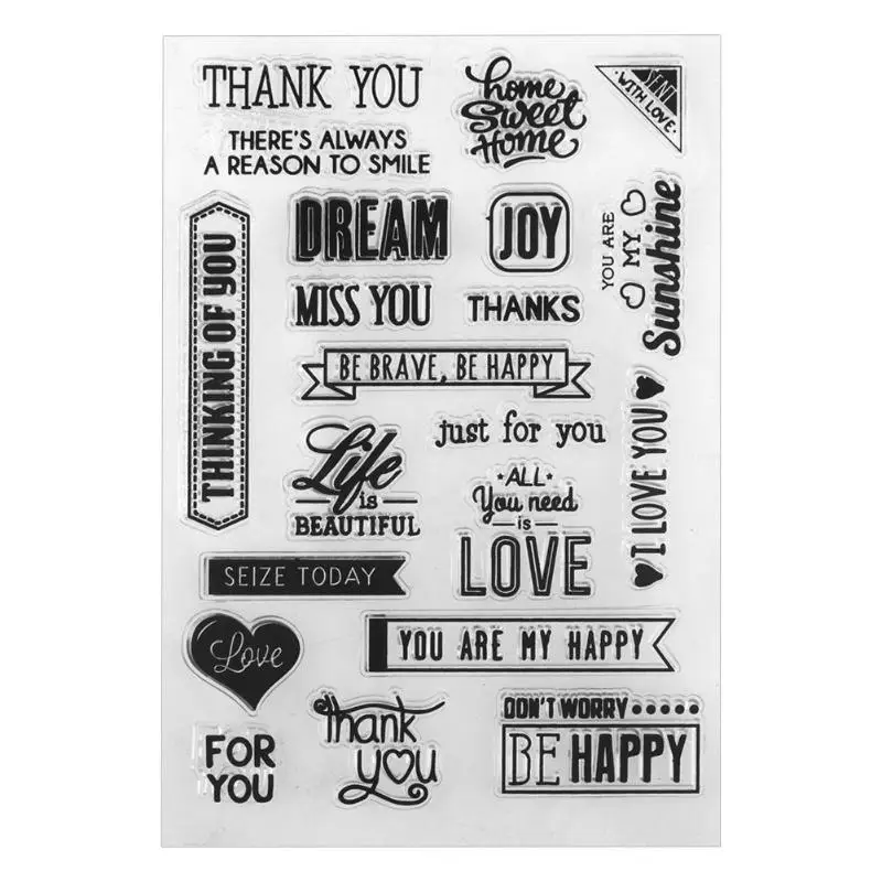 Thank You Transparent Silicone Stamp Seal For DIY Album Scrapbooking Decorative Decor Clear Stamp Sheets Gift
Thank You Transparent Silicone Stamp Seal For DIY Album Scrapbooking Decorative Decor Clear Stamp Sheets Gift