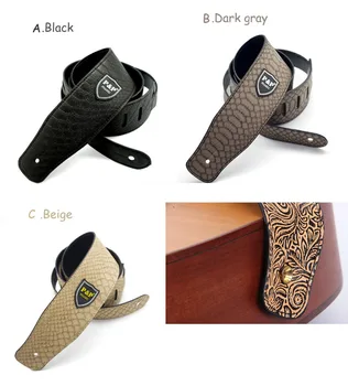 Free shipping! 2.5 '(6cm) x1.6m PU leather Snakeskin pattern guitar bass strap Acoustic Electric bass guitar strap (3 colors)
Free shipping! 2.5 '(6cm) x1.6m PU leather Snakeskin pattern guitar bass strap Acoustic Electric bass guitar strap (3 colors)