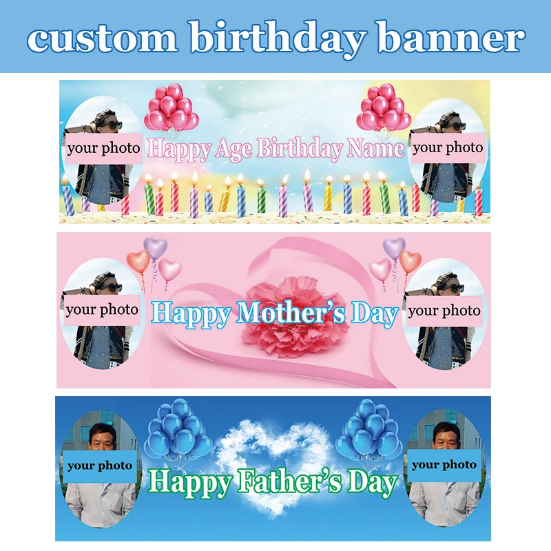 custom digital printed polyester Mother's Day / Father's Day / Christening Day / birthday banner Size 60x180cm(2x6ft)
custom digital printed polyester Mother's Day / Father's Day / Christening Day / birthday banner Size 60x180cm(2x6ft)